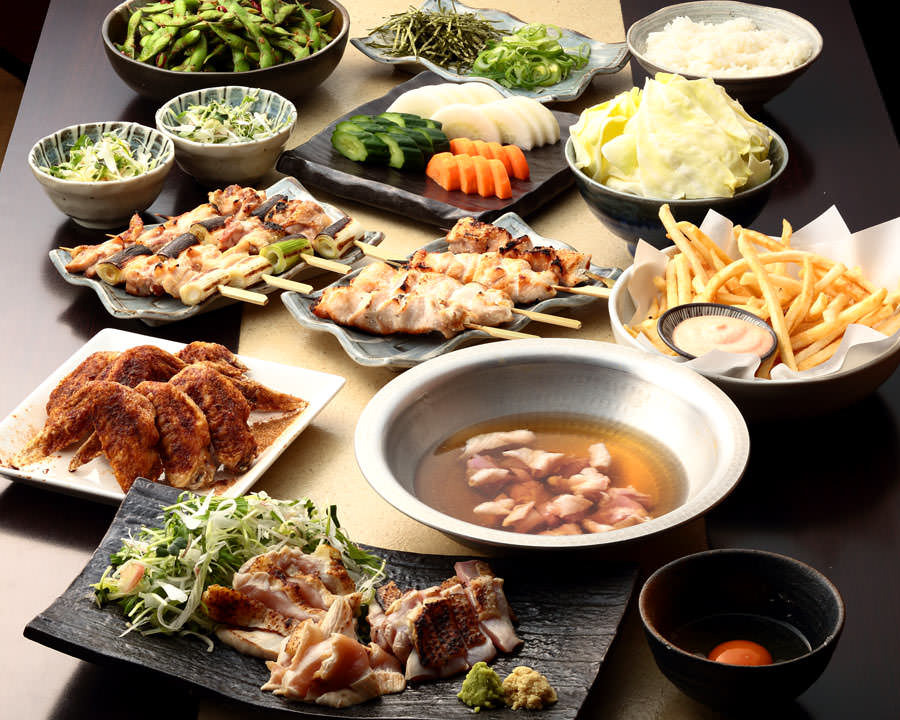 とりいちず 駒込東口駅前店の鶏料理を満喫できる〈食べ放題×飲み放題コース〉